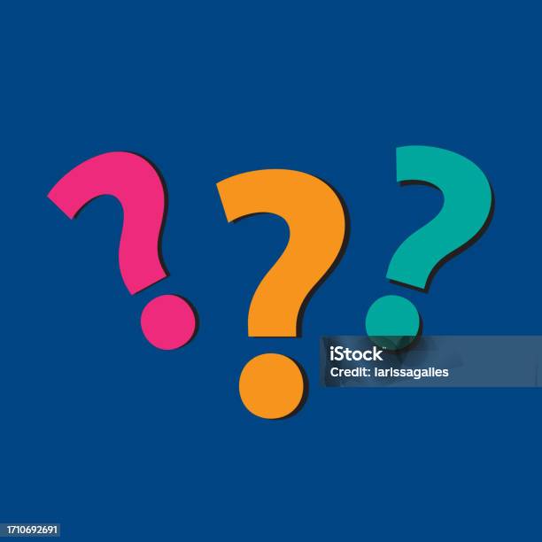 Colored Question Mark Stock Illustration - Download Image Now - Asking ...