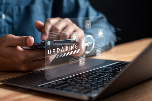 Programmer Update Software System With Under Maintenance System Upgrade ...