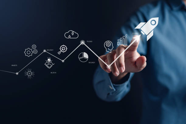 istock Rocket launch investments, strategically planning and initiating a corporate startup. aim to achieve objectives through value development, fostering leadership, customer target groups. 1710693765