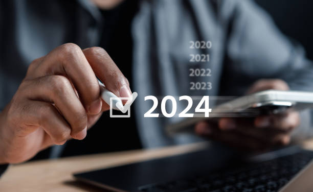 istock Loading progress from 2023 to 2024 to countdown merry christmas and happy new year, Planning and challenge strategy in new year 2024 Concept. 1710694295