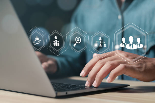 istock Human Resources (HR) management. People analytics, HR, recruitment, leadership and team building. 1710701188