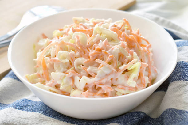 istock Coleslaw salad with carrot and cabbage. 1710770448
