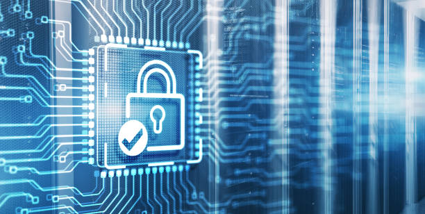 istock Cyber Security Data Protection Business Privacy concept. 3d Electronic Circuit Board Chip 1710787980