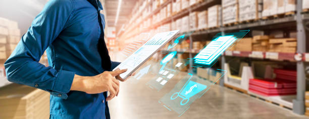 istock Using tablet for order online,Business and commerce connect data around the world,Commercial business,order online,online shopping delivery 1710799921