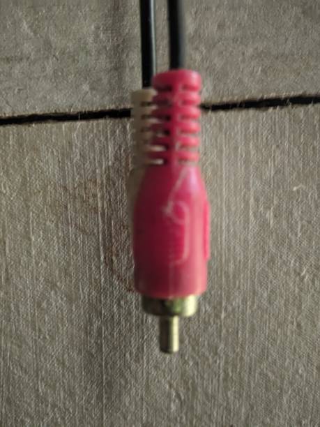 istock RCA Cable connector for Video and Audio. Vintage old cable. Unique concept 1710811800
