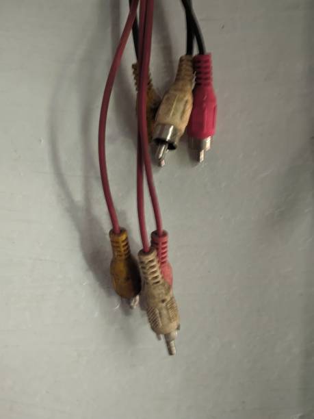 istock RCA Cable connector for Video and Audio. Vintage old cable. Unique concept 1710813377