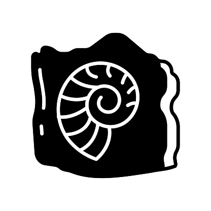 Fossils icon in vector. Logotype