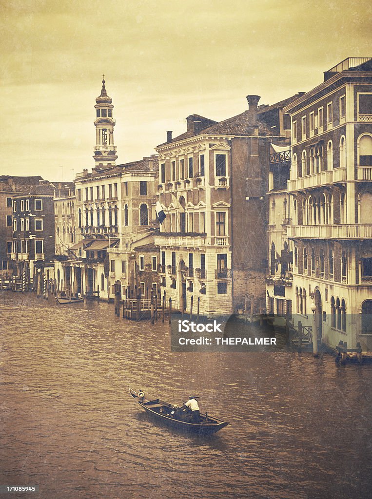 Gondel im rialto - Lizenzfrei Canale Grande - Venedig Stock-Foto