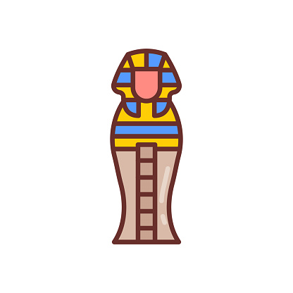 Sarcophagus icon in vector. Logotype