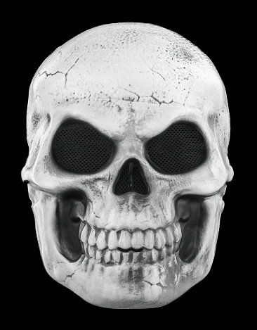 Skeleton Mask Isolated On Black