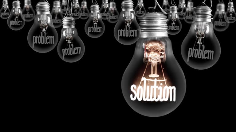 Light Bulbs with Problem and Solution Concept