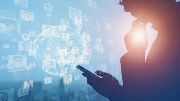 istock Global communication network concept. Social media. Social networking service. 1710947079