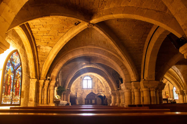 ceiling of an very old medieval monastery in germany.