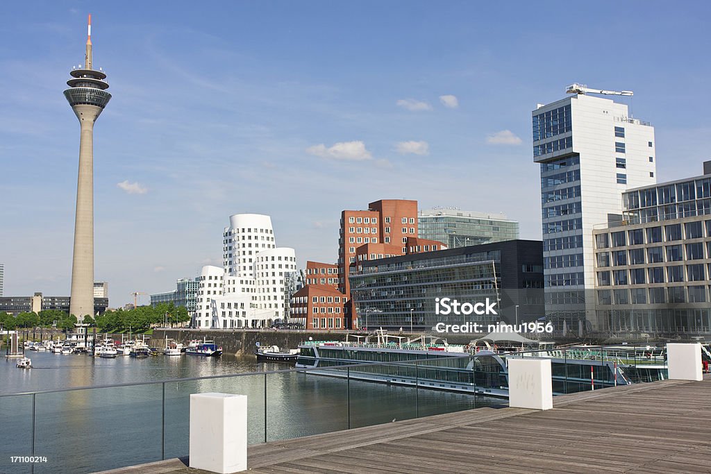 Blick auf die Düsseldorfer Medienhafen (Medienhafen). Deutschland. - Lizenzfrei Düsseldorf Stock-Foto
