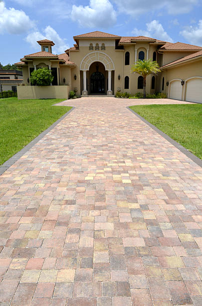 istock Long driveway to Florida home 171100325