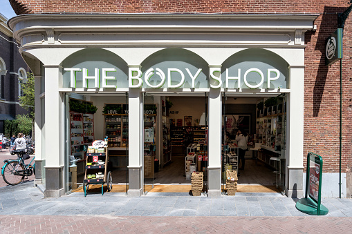 Leiden, Netherlands - June 23, 2018: The Body Shop