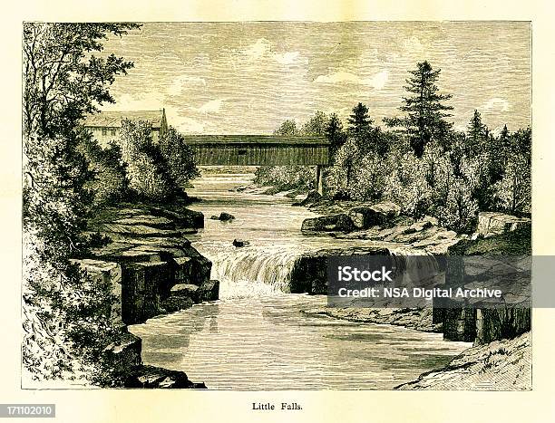 Little Falls W Stanie New Jersey - Stockowe grafiki wektorowe i więcej obrazów Ameryka - Ameryka, Ameryka Północna, Antyczny