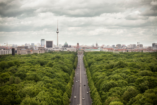 Berlin from above, cloudy day . Canon 5DMKIII