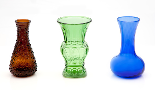 Colored Glass Vases