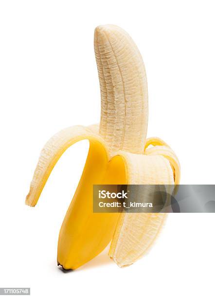 Banana Stockfoto und mehr Bilder von Banane - Banane, Freisteller – Neutraler Hintergrund, Geschält