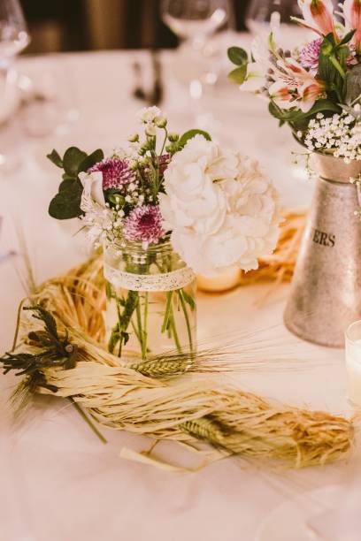 istock Beautiful centerpieces with vintage decoration for weddings. 1711057621