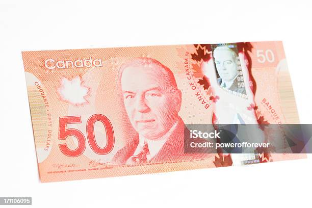 Nuevo Polímero Billete De Cincuenta Dólares Canadiensesfachada Foto de stock y más banco de imágenes de Billete de dólar canadiense