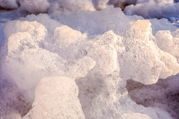 istock White foam of an isolated soap to use as a background. 1711061245