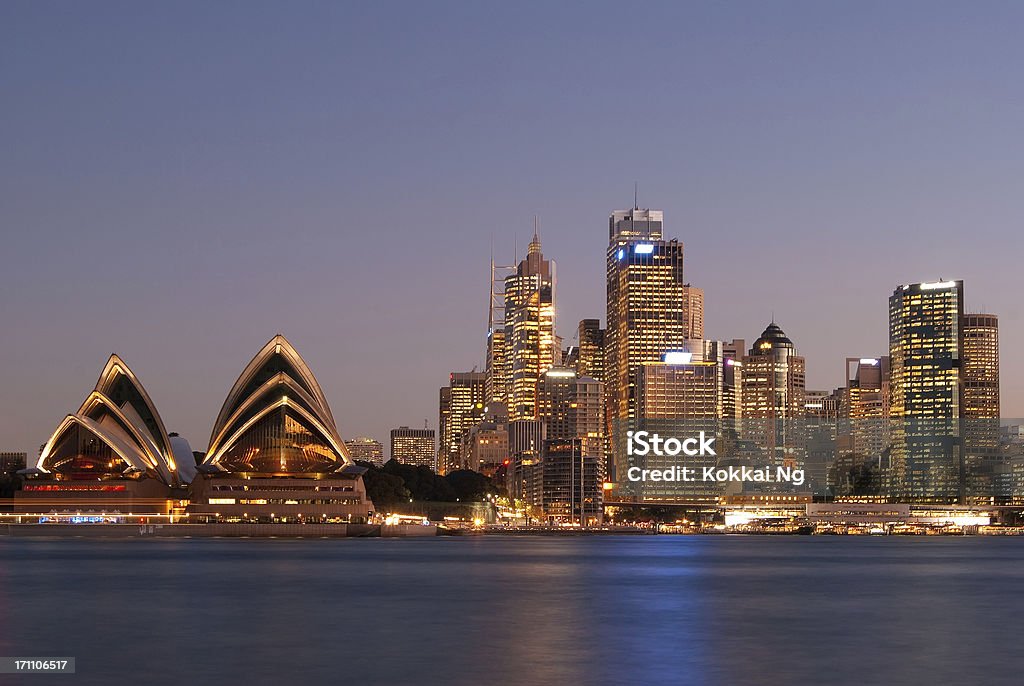 Sydney Skyline-Kirribilli (Lila#1) - Lizenzfrei Oper von Sydney Stock-Foto