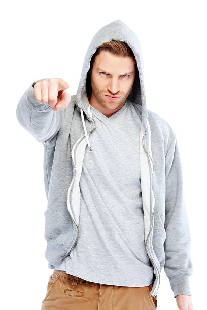 istock Young confident man in hood pointing at you 171107067