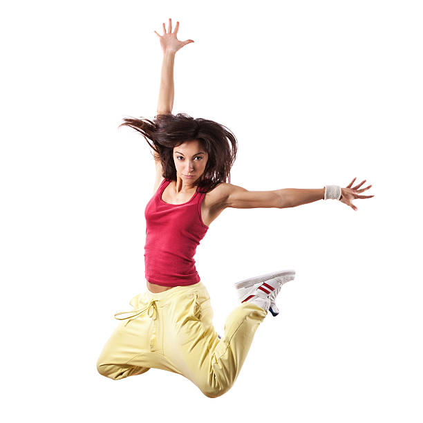 istock Hip-hop style female dancer jumping 171107542