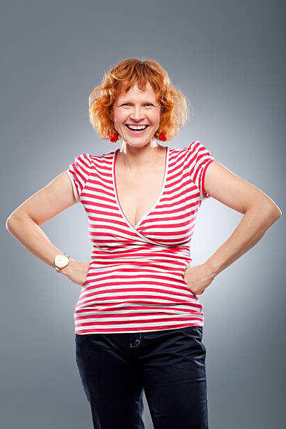 Mature adult smiling