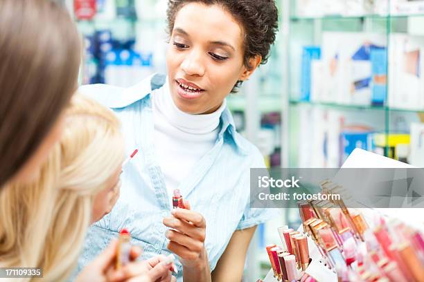 Women Shopping For Makeup Products Stock Photo - Download Image Now - Adult, Adults Only, African Ethnicity