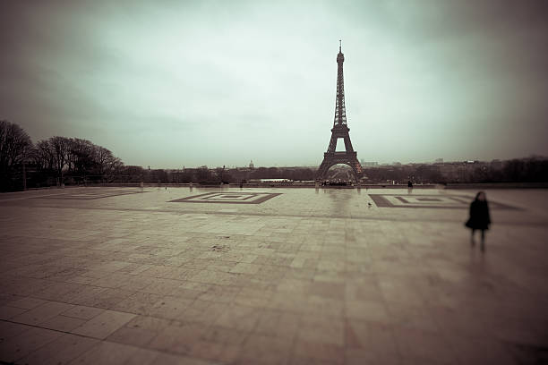 The Tour Eiffel in Paris, vintage