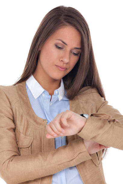 kobieta kontroli czasu - waiting women clock boredom zdjęcia i obrazy z banku zdjęć