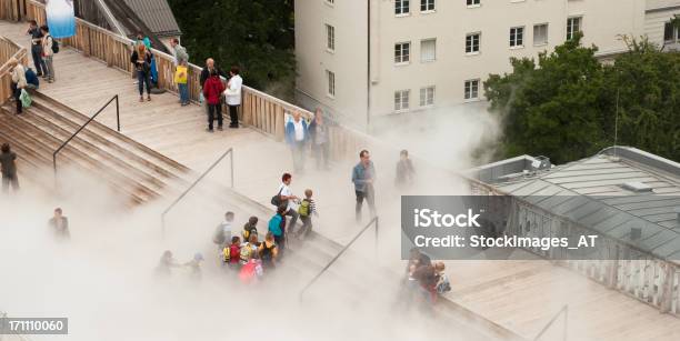 Kids Finding The Way Out Of Fog Stock Photo - Download Image Now - 20-29 Years, Adult, Beautiful People