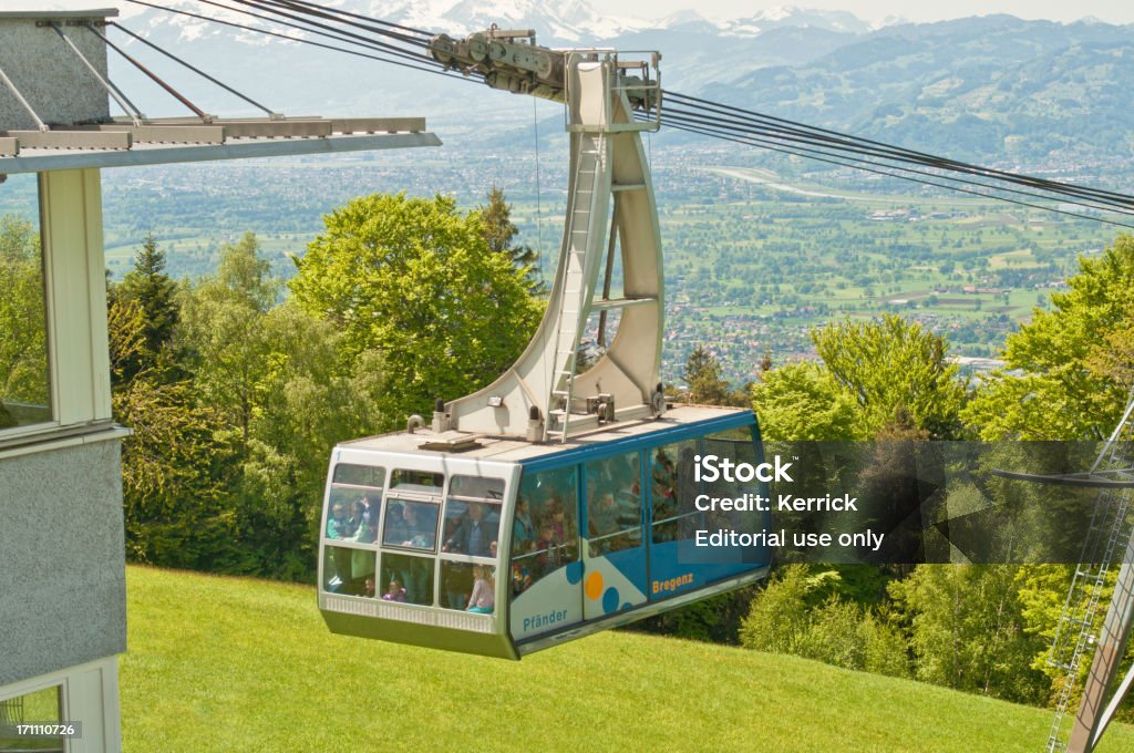 mountain railway in Pfander/Österreich - Lizenzfrei Alpen Stock-Foto