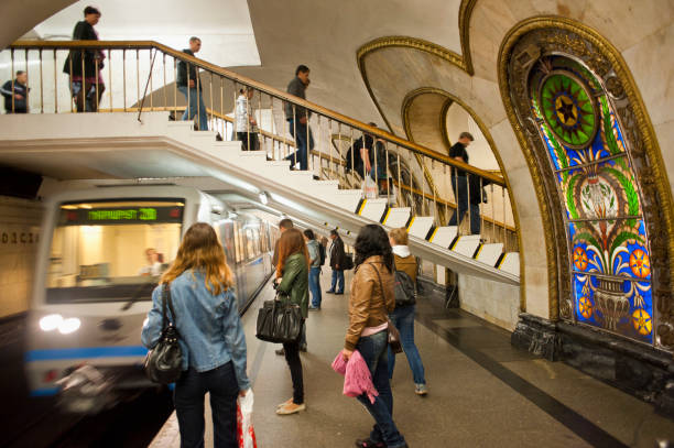 Moscow Metro stock photo