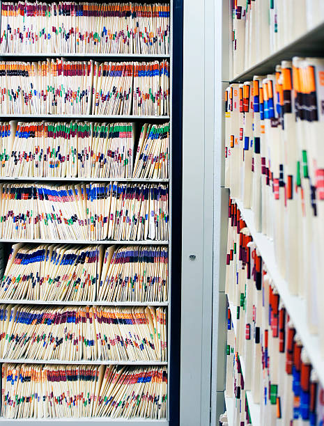 Medical records stock photo