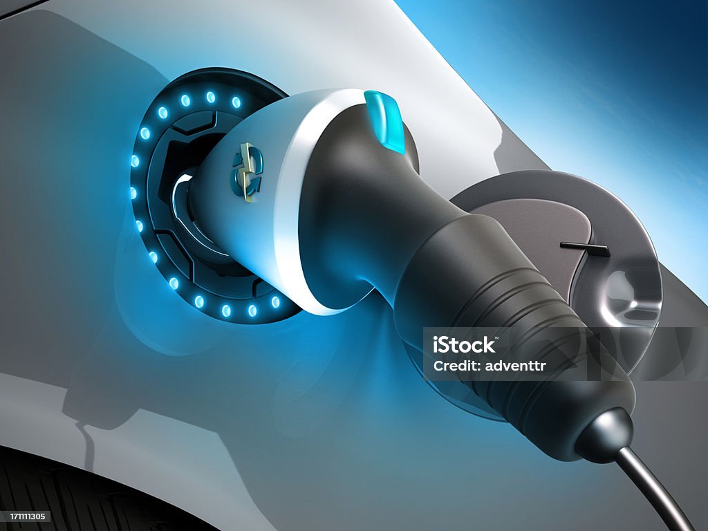Spina elettrica - Foto stock royalty-free di Veicolo elettrico - Automobile con biodiesel