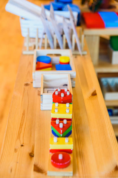 istock Educational materials in a children's classroom for children on the way back to school. 1711113076