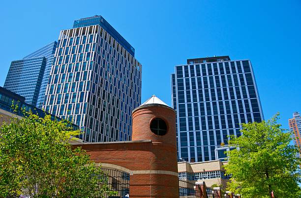 Lower Manhattan Cityscape, modern architectural styles, New York City