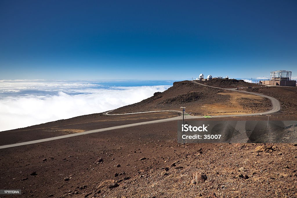 space-Observatorium - Lizenzfrei Haleakala-Nationalpark Stock-Foto