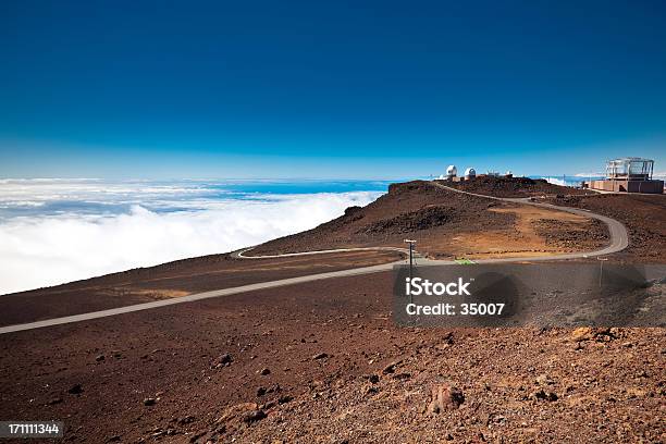 Spaceobservatorium Stockfoto und mehr Bilder von Haleakala-Nationalpark - Haleakala-Nationalpark, Observatorium, Vulkan
