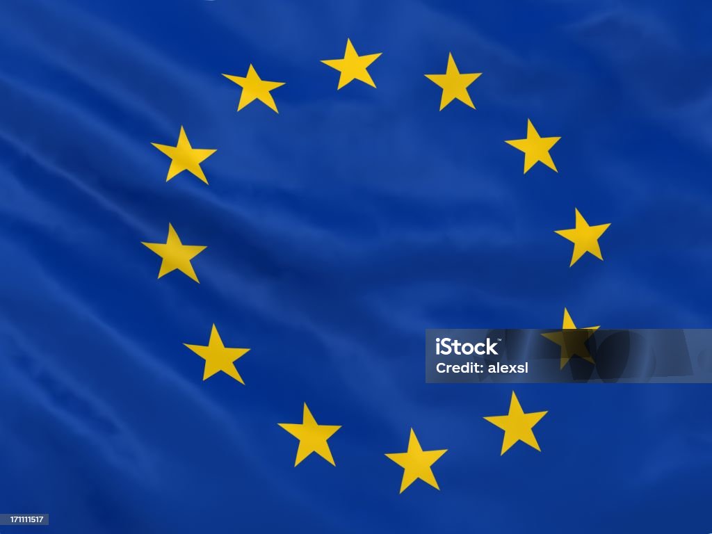 Bandera de la comunidad europea - Foto de stock de Azul libre de derechos