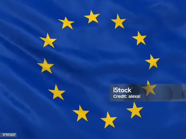 Flaga Unii Europejskiej - zdjęcia stockowe i więcej obrazów Flaga - Flaga, Niebieski, Bez ludzi