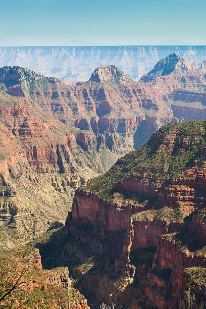 Subject: The late afternoon view from the Uncle Jim Point at the North Rim of the Grand Canyon.