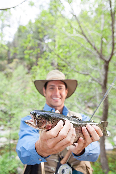 istock Fly fishing catch 171111577