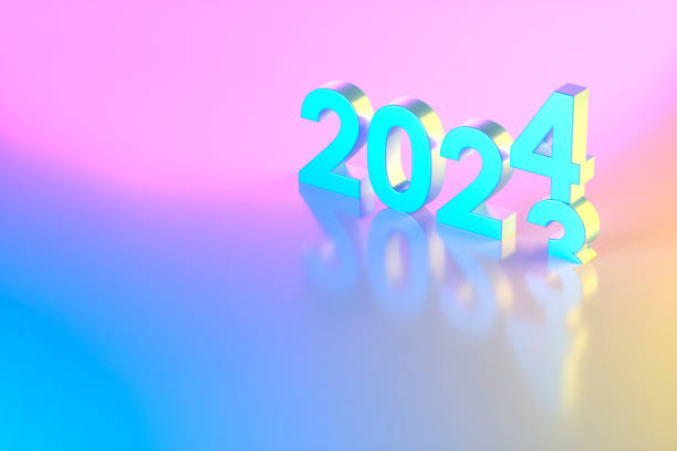 istock 2024 New Year Christmas Neon Lighting Background 1711120117