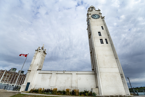 Clock Tower historical landmark Montreal Quebec Canada