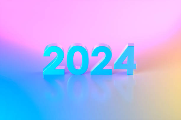 istock 2024 New Year Christmas Neon Lighting Background 1711120805
